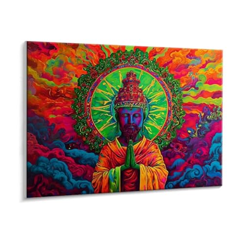 Malen Nach Zahlen Erwachsene - DIY Religion Handgemalt Ölgemälde Kit für Anfänger, Mit 3 - Pinseln und Acrylfarbe Handgemalt öLgemäLde Kit Als Geschenk Heimdekoration 90 x 120 cm (Rahmenlos) t-843 von HHQGOUYG