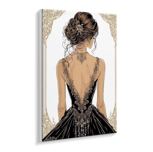 Malen Nach Zahlen Erwachsene - DIY Sexy Frauen Handgemalt Ölgemälde Kit für Anfänger, Mit 3 - Pinseln und Acrylfarbe Handgemalt öLgemäLde Kit Als Geschenk Heimdekoration 35 x 50 cm (Rahmenlos) t-781 von HHQGOUYG