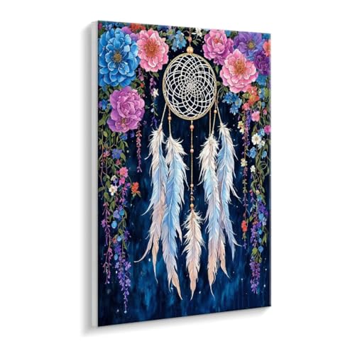 Malen Nach Zahlen Erwachsene - DIY Traumennetz Handgemalt Ölgemälde Kit für Anfänger, Mit 3 - Pinseln und Acrylfarbe Handgemalt öLgemäLde Kit Als Geschenk Heimdekoration 90 x 120 cm (Rahmenlos) t-53 von HHQGOUYG