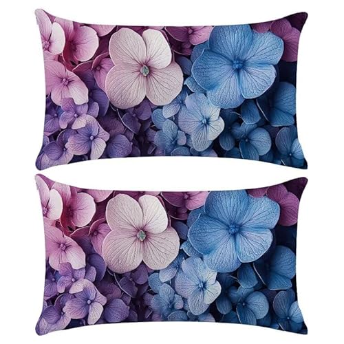 Outdoor Kissen Wetterfest Kissenbezug Sofakissen Wasserdicht Dekokissen 30x50cm Kissenbezüge Hortensie macrophylla Dekorativ Kissen Kissenhülle aus 2er Set für Garten Sofa Wohnzimmer Bett R-315 Outdoor Kissen Wetterfest Kissenbezug Sofakissen Wasserdicht Dekokissen 30x50cm Kissenbezüge Hortensie macrophylla Dekorativ Kissen Kissenhülle aus 2er Set für Garten Sofa Wohnzimmer Bett R-315 von HHQGOUYG