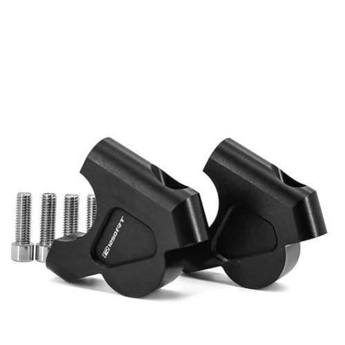 HHRDYY Höhenversatz Abstandshalter Motorrad Lenker Erhöhung Block Für B&MW R1250RT 2021-2025 Erhöhung Bewegen Zurück Verlängerung Halterung Riser Kit(SCHWARZ2) von HHRDYY