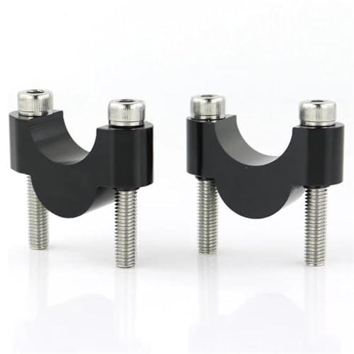 HHRDYY Höhenversatz Abstandshalter Motorrad Lenker Riser Für Suzuki DRZ400 DR-Z400E DR-Z400S DR-Z400SM DR-Z70 DR-Z110 DR-Z125 DR-Z250 DR125 Halterung Riser Kit(SCHWARZ,20 mm) von HHRDYY