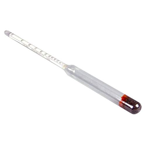 HHTEC Alkoholmeter 0-100 Vol% (ohne Thermometer) Alkoholspindel Aräometer Alkoholmessgerät Hydrometer Senkwaage, geeignet für alle Spirituosen oder Destillate, Eintauchzylinder aus Hartplastik inkl. von HHTEC