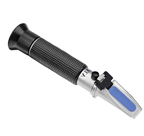 HHTEC Salzwasser Refraktometer Meerwasser Salinität:0-10% Dichte:1.000-1.070 Salinometer Aquarienwasser 0-100 ppt Aquarium mit Bedienungsanleitung in Deutsch von HHTEC