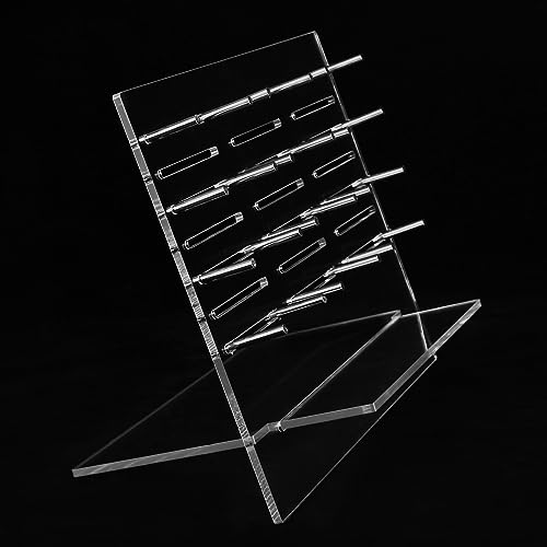 HHUXIUE Messer Display Rack Pocket Knife Organizer Messer Display Rack Pocket Knife Display Rack Pocket Knife Organizer Tabletop Multifunctional Tool Organizer Acrylic Rack (Durchsichtig) von HHUXIUE