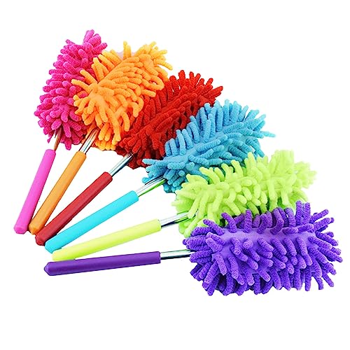 Pack of 2 Staubwedel Teleskop Mop Dusters Extendable Duster Staubwedel Lang Ausziehbar Staubwedel Waschbar Soft Dusting Remover Microfibre Duster Dust Wipe Cleaner Telescopic Duster(Farbe Zufällig) von HHZZXCDH