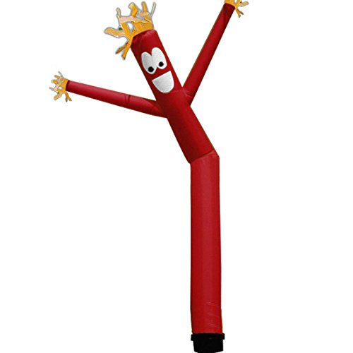 Hi Suyi 20 ft Aufblasbare Werbung Air Handpuppe T?nzerin Sky Fly Tube Man Wind Dancer, Rot (Kein Gebl?se) von HI SUYI