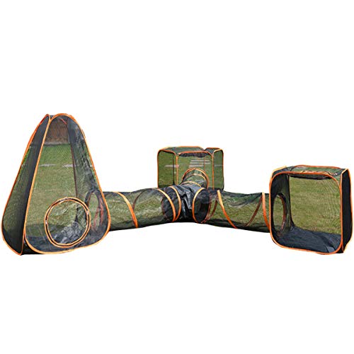 Katzengehege für den Außenbereich Tragbare große Pop-Up-Haustier Zelt-Einschließungen draußen Lebensraum Hunde Accessoire katzenzelt Outdoor hundetippi Katzenhöhle von HI SUYI