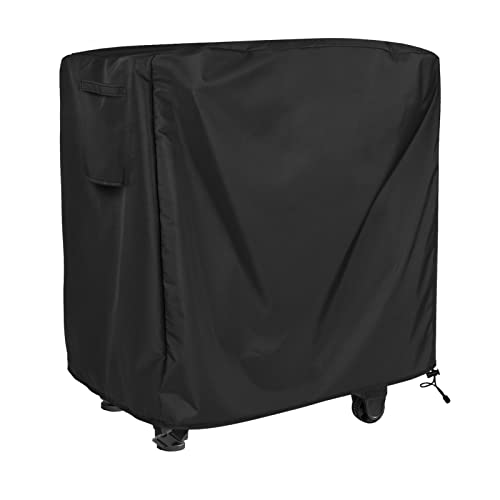 Tragbare Outdoor-Tischabdeckung, passend für 81,3 cm große Keter Unity XL tragbare Outdoor-Tische, 420D reißfest, UV-beständig, Allwetterschutz, wasserdichte Outdoor-Abdeckung, Schwarz (L x B x H von HI···YOUR COVER