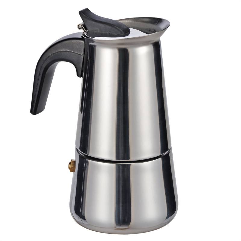 HI Espressokocher Espressokanne Espresso Kaffe Kocher Camping 2 Tassen Edelstahl von HI
