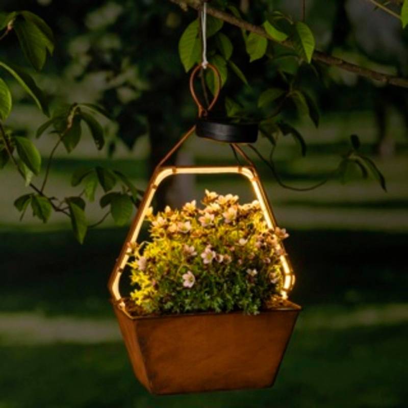 HI LED Solarleuchte Solar Hängeleuchte mit LED-Lichterschlauch von HI
