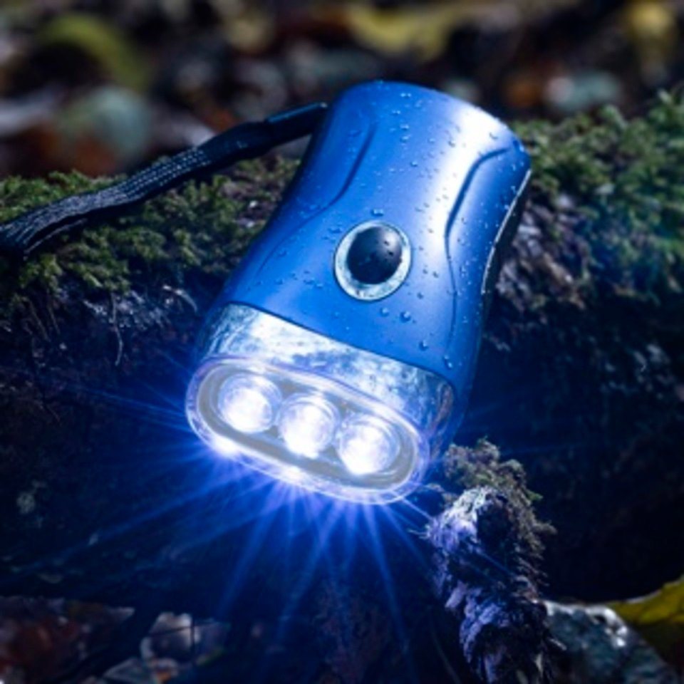 HI LED Taschenlampe LED Taschenlampe mit Kurbel Maße: 14 x 5,3 x 5,0cm (1-St) von HI
