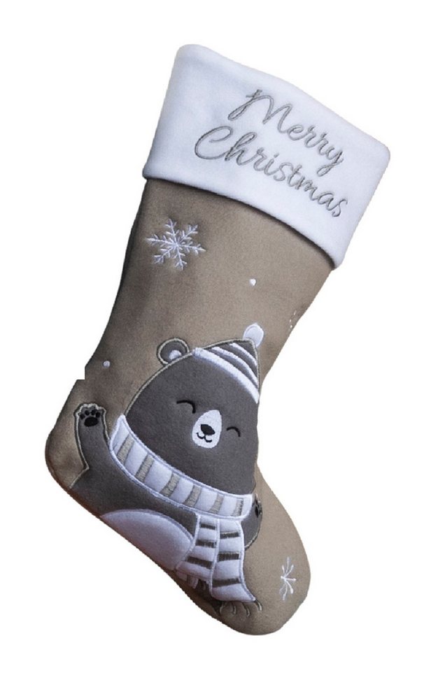 HI Nikolausstiefel XXL Nikolausstiefel Nikolausstrumpf Weihnachtsdeko 45cm Grau 54728 HI Nikolausstiefel XXL Nikolausstiefel Nikolausstrumpf Weihnachtsdeko 45cm Grau 54728 von HI