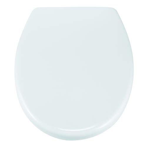 HI Sitz WC Absenkautomatik in Weiß aus Duroplast - Toilettendeckel mit Absenkautomatik (softclose), absenkbarer Toilettendeckel, komfortabler Soft Close WC Sitz von Haushalt International