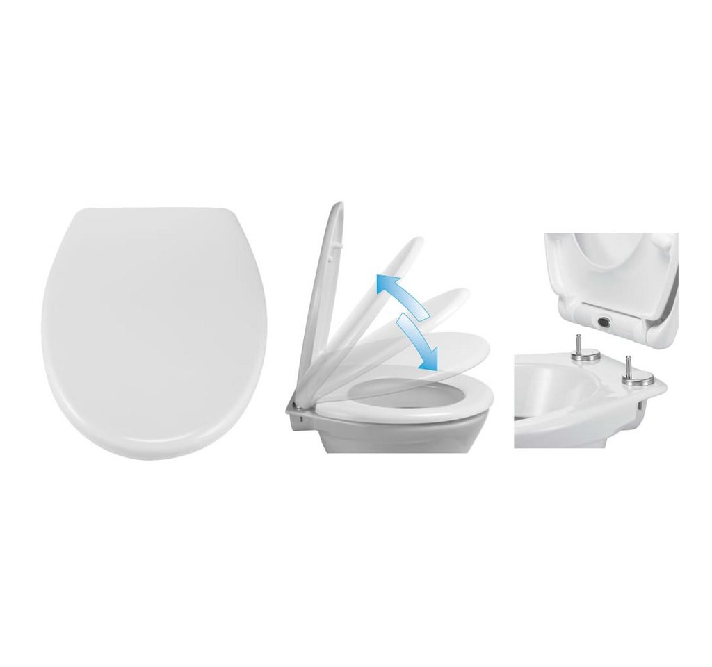 HI WC-Sitz Toilettensitz mit Quick-Release und Soft-Close von HI