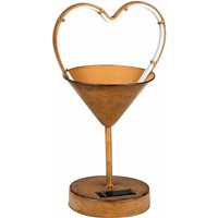Solarlampe Garten Tischleuchte rost Außenlampe Retro, led Terrassenlampe Blumengefäß Herzform Balkon Deko, 45x led warmweiß, LxBxH 18,4x14,6x32,4 cm Solarlampe Garten Tischleuchte rost Außenlampe Retro, led Terrassenlampe Blumengefäß Herzform Balkon Deko, 45x led warmweiß, LxBxH 18,4x14,6x32,4 cm von HI