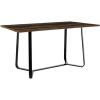Tisch TALEA Eiche Old Wood Nachbildung schwarz pulverbeschichtet B/H/T: ca. 140x76x90 cm von byLIVING