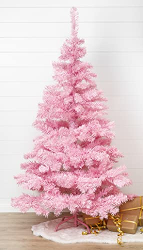 Weihnachtsbaum IN PINK 150 cm Christbaum/Tannenbaum AUS Kunststoff MIT STÄNDER von HI