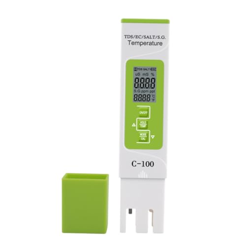HIAKDOFT 1 Stück Wassertester für Ph Ec Temperatur Präziser Wasserqualitätsmonitor für Trinkwasser Schwimmbad und Aquarien Batterien Kompakt und Leicht HIAKDOFT 1 Stück Wassertester für Ph Ec Temperatur Präziser Wasserqualitätsmonitor für Trinkwasser Schwimmbad und Aquarien Batterien Kompakt und Leicht von HIAKDOFT