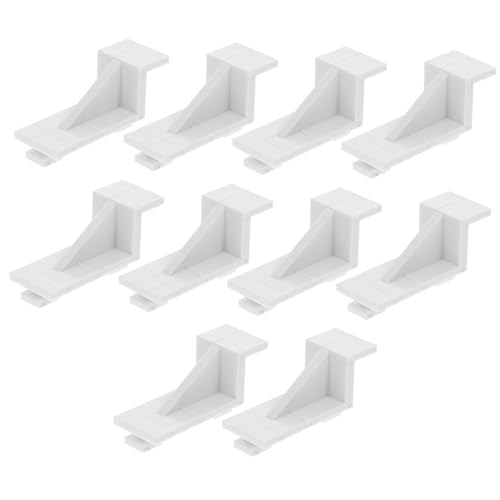 HIAKDOFT 10 Stück Kunststoff Regalhalter Gefrierschrankclips für Gewerbliche Kühlschränke Stabile Regalschelfstütze Einlegeboden Clips Einfache Montage Langlebige Ersatzteile von HIAKDOFT