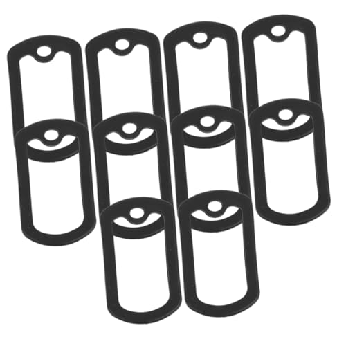 HIAKDOFT 10 Stück Teiliges Hundemarken Schützhülle Geräuschdämpfend Leicht und Komfortabel Passend Id tags zum Lärmreduzieren und Schutz von Haustiermarken von HIAKDOFT