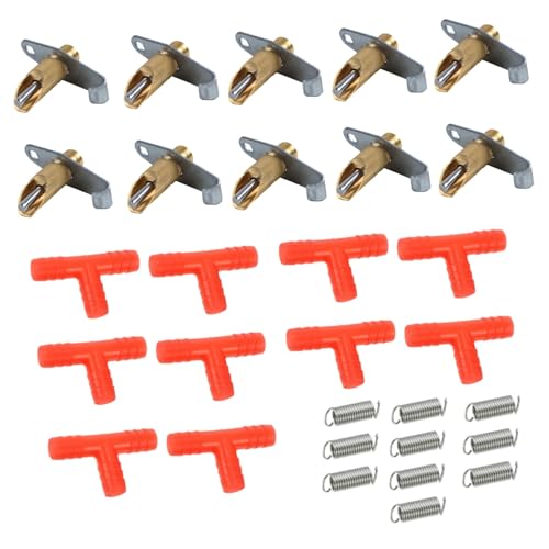 HIAKDOFT 10 Stück Teiliges Kaninchen trinknippel Federventil Langlebiger Automatischer Wasserspender aus Sicherem Geeignet für Kaninchen Meerschweinchen Chinchillas und Kleine Haustiere HIAKDOFT 10 Stück Teiliges Kaninchen trinknippel Federventil Langlebiger Automatischer Wasserspender aus Sicherem Geeignet für Kaninchen Meerschweinchen Chinchillas und Kleine Haustiere von HIAKDOFT