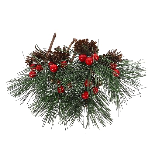 HIAKDOFT 10 Stück Teiliges Künstliche Weihnachtsbeeren Zweige Realistische Vase Füller Dekoration für Xmas Party Tisch und Weihnachtsbaum Deko Festlich und Langlebig von HIAKDOFT