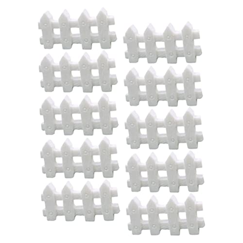 HIAKDOFT 10 Stück Teiliges Mini Zaun Deko Harz für DIY Miniatur Imitation Zaun für Puppenhaus Terrarium Stilvolle Gartenornamente Weiß HIAKDOFT 10 Stück Teiliges Mini Zaun Deko Harz für DIY Miniatur Imitation Zaun für Puppenhaus Terrarium Stilvolle Gartenornamente Weiß von HIAKDOFT