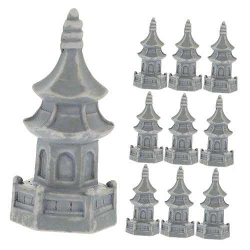 HIAKDOFT 10 Stück Teiliges Miniatur Sechseck Pagoden Robustem Harz Filigrane Einzigartige Garten und Bonsai Deko Leichte Langlebige Modellfiguren für Bücherregal und Aquarium HIAKDOFT 10 Stück Teiliges Miniatur Sechseck Pagoden Robustem Harz Filigrane Einzigartige Garten und Bonsai Deko Leichte Langlebige Modellfiguren für Bücherregal und Aquarium von HIAKDOFT