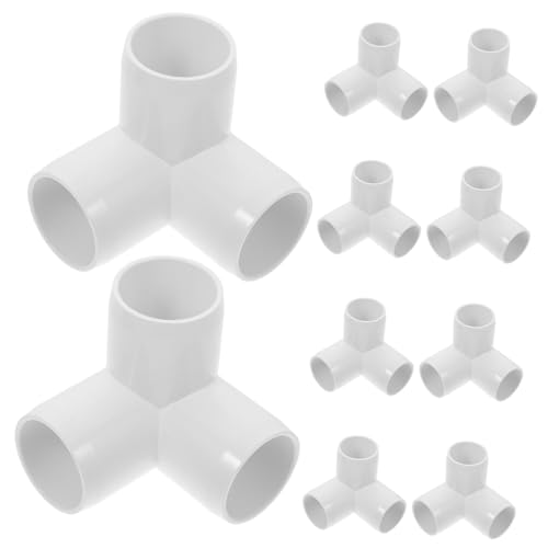 HIAKDOFT 10 Stück Teiliges PVC Rohrverbinder Glänzend Weiß Robust und Schwerlastfähig für DIY Gewächshausrahmen Möbelbau und Vielseitige Garten und Heimwerkeranwendungen HIAKDOFT 10 Stück Teiliges PVC Rohrverbinder Glänzend Weiß Robust und Schwerlastfähig für DIY Gewächshausrahmen Möbelbau und Vielseitige Garten und Heimwerkeranwendungen von HIAKDOFT