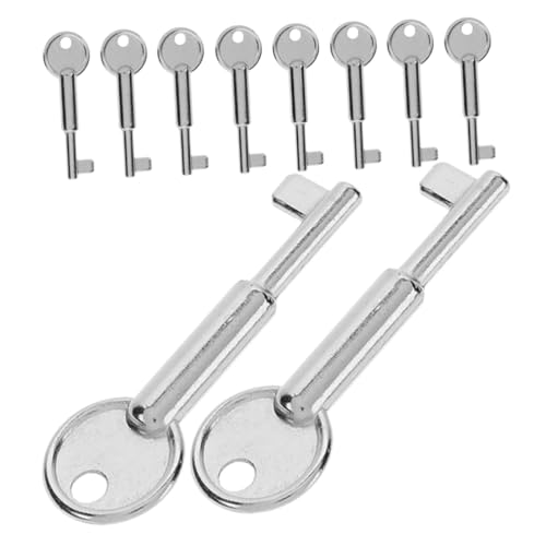 HIAKDOFT 10 Stück Teiliges Robuster Metall Reset schlüssel für Not aus Taster Ersatzschlüssel für Feueralarm handmelder Schnelle Manuelle Rückstellung Zuverlässige Steuerung von von HIAKDOFT