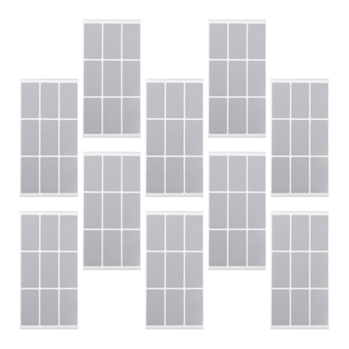 HIAKDOFT 10 Stück Teiliges Selbstklebende Silberne Rechteckige Scratch off Sticker Kratzfeste DIY Überraschungsetiketten für Belohnungskarten für Partys Hochzeiten Spiele und Kreative von HIAKDOFT