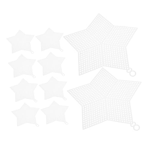 HIAKDOFT 10 Stück Teiliges Set Kunststoff Mesh Platten Langlebige DIY Plastik Leinwand Robuste Glatte Oberfläche Vielseitig für Taschenherstellung Untersetzer und Pflanzenschutz von HIAKDOFT