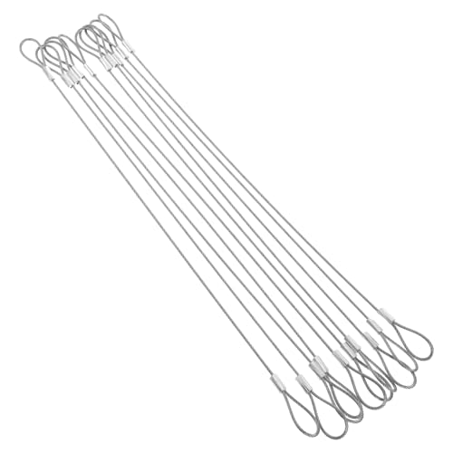 HIAKDOFT 10 Stück Teiliges Sicherheitskabel aus mit Doppel Schlaufe für Gepäckschlösser und Schlüsselringe Langlebig und Vielseitig für Reisen und Outdoor Aktivitäten HIAKDOFT 10 Stück Teiliges Sicherheitskabel aus mit Doppel Schlaufe für Gepäckschlösser und Schlüsselringe Langlebig und Vielseitig für Reisen und Outdoor Aktivitäten von HIAKDOFT