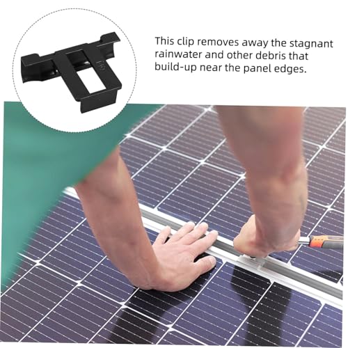 HIAKDOFT 10 Stück Teiliges Solar Panel Wasserablauf Clips für Photovoltaikmodule Selbstsichernde Wasserableitung zur Niederschlagsentfernung an Solarmodulrändern von HIAKDOFT