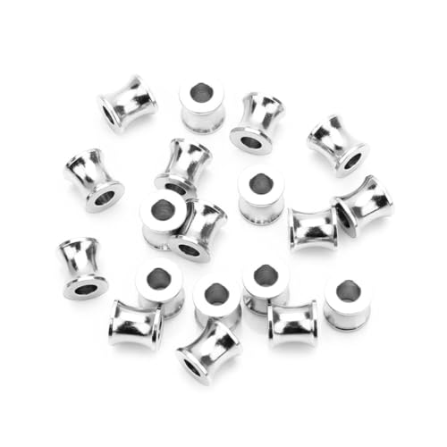 HIAKDOFT 10 Stück Teiliges Spacer Perlen Große Hohle Zwischenperlen Glatte Oberfläche Silberfarben für DIY Schmuckherstellung Armbänder Halsketten Bastelzubehör HIAKDOFT 10 Stück Teiliges Spacer Perlen Große Hohle Zwischenperlen Glatte Oberfläche Silberfarben für DIY Schmuckherstellung Armbänder Halsketten Bastelzubehör von HIAKDOFT