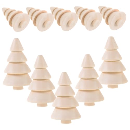 HIAKDOFT 10 Stück Teiliges Unbemalte Holz Weihnachtsbaumdekorationen DIY Bastelset für Natürliche Holz Christbaumschmuck Kleine Baumfiguren Kreative Weihnachtsdeko für Fenster und Möbel HIAKDOFT 10 Stück Teiliges Unbemalte Holz Weihnachtsbaumdekorationen DIY Bastelset für Natürliche Holz Christbaumschmuck Kleine Baumfiguren Kreative Weihnachtsdeko für Fenster und Möbel von HIAKDOFT