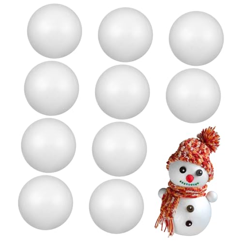 HIAKDOFT 10 Stück Weiße Styroporkugeln Solide Bastelkugeln aus Polystyrol für Weihnachtsbaumdekoration DIY Handwerksprojekte und Partygestaltung HIAKDOFT 10 Stück Weiße Styroporkugeln Solide Bastelkugeln aus Polystyrol für Weihnachtsbaumdekoration DIY Handwerksprojekte und Partygestaltung von HIAKDOFT
