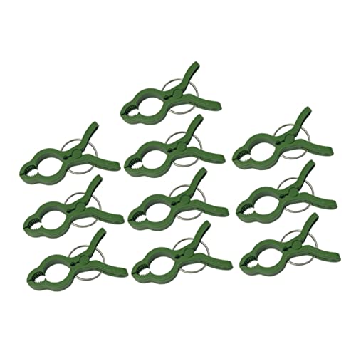 HIAKDOFT 10Stücke Pflanzenfixierungsclips Gartenbefestigungsclips für Topfpflanzen Grün zur Unterstützung von und Pflanzentraining für Ordentliches von HIAKDOFT