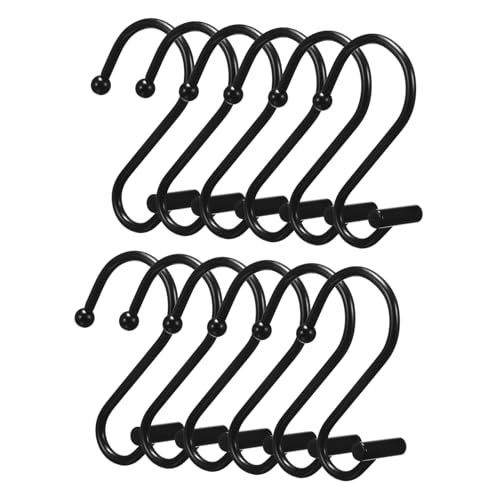 HIAKDOFT 12 Stück Teiliges Gardinenhaken Schwarz Einfache Installation Vielseitig für Badezimmer Küche Schlafzimmer Stilvolle Vorhanghalterung mit Modernem Minimalistischem Design HIAKDOFT 12 Stück Teiliges Gardinenhaken Schwarz Einfache Installation Vielseitig für Badezimmer Küche Schlafzimmer Stilvolle Vorhanghalterung mit Modernem Minimalistischem Design von HIAKDOFT