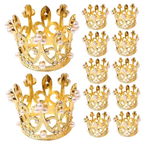 HIAKDOFT 12 Stück Teiliges Metall Serviettenringe mit Perlen Kristallkrone Tischdekoration für Hochzeit Party und Festliche Anlässe Edle Napkin Holder für Besondere Feiern HIAKDOFT 12 Stück Teiliges Metall Serviettenringe mit Perlen Kristallkrone Tischdekoration für Hochzeit Party und Festliche Anlässe Edle Napkin Holder für Besondere Feiern von HIAKDOFT