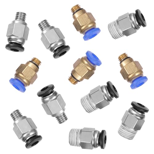 HIAKDOFT 12 Stück Teiliges Pneumatikverbinder für Drucker Metalladapter mit Schnellem Hohe Druckbeständigkeit Einfaches Einstecken HIAKDOFT 12 Stück Teiliges Pneumatikverbinder für Drucker Metalladapter mit Schnellem Hohe Druckbeständigkeit Einfaches Einstecken von HIAKDOFT