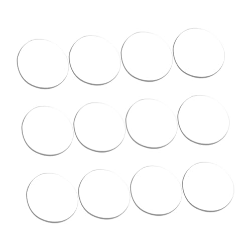 HIAKDOFT 12 Stück Teiliges Transparente Saugnapf-Dämpfer aus Robustem Pp-material Rutschfeste Glasmöbelpolster für Tischplatten und Marmorarbeitsflächen Stoßdämpfend Langlebig Unauffälliges von HIAKDOFT