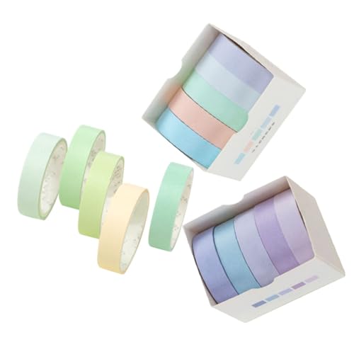 HIAKDOFT 15 Rollen Bunte Washi Klebebänder Scrapbook Sticker Selbstklebend Rückstandsfrei Ablösbar für DIY Tagebuch Geschenkverpackung Bastelarbeiten Hochwertiges Papier Angenehme Haptik von HIAKDOFT