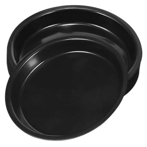 HIAKDOFT 16 Stück Runder Pflanztopf Untersetzer Teiliges Schwarze Plastiksaucer für Pflanzen für und Außengebrauch Langlebig und Robust Verhindert Wasserleckage von HIAKDOFT