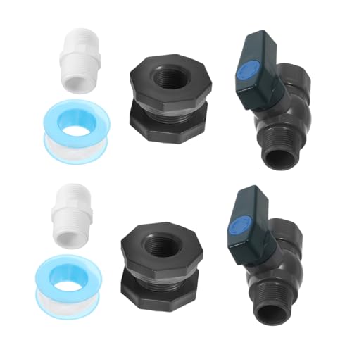HIAKDOFT 2 Sätze Teiliges Regenfass Wasserhahn PVC Garten Verteiler Adapter mit Dichtungstape für Regentonnen Aquarium Pool Vielseitig Robust Langlebig Einfache Installation HIAKDOFT 2 Sätze Teiliges Regenfass Wasserhahn PVC Garten Verteiler Adapter mit Dichtungstape für Regentonnen Aquarium Pool Vielseitig Robust Langlebig Einfache Installation von HIAKDOFT
