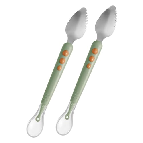 HIAKDOFT 2 Stück Beikostlöffel Doppelendiger Obst und Schabelöffel Frei Leicht Kompakt Praktisch für Babynahrung und Früchte Schaben HIAKDOFT 2 Stück Beikostlöffel Doppelendiger Obst und Schabelöffel Frei Leicht Kompakt Praktisch für Babynahrung und Früchte Schaben von HIAKDOFT