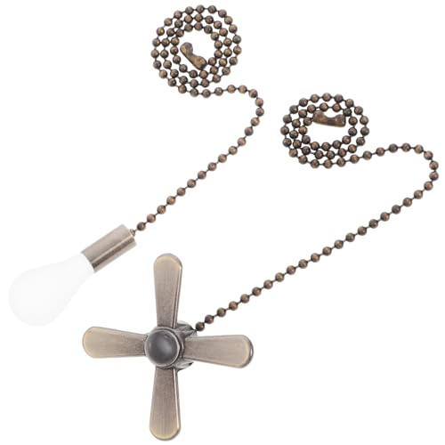 HIAKDOFT 2 Stück Deckenventilator Zugkette Dekoration Metall Bead Chain Pull Chain Extender für Deckenleuchten und Ventilatoren Antikbronze HIAKDOFT 2 Stück Deckenventilator Zugkette Dekoration Metall Bead Chain Pull Chain Extender für Deckenleuchten und Ventilatoren Antikbronze von HIAKDOFT