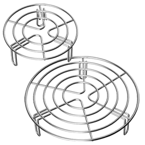 HIAKDOFT 2 Stück Edelstahl Dämpfeinsatz Teilig Hitzebeständiges Wok und Dampfgestell mit Eierhalter Haushalt Dampfreling für Kochtöpfe Camping Zubehör Langlebig und Praktisch HIAKDOFT 2 Stück Edelstahl Dämpfeinsatz Teilig Hitzebeständiges Wok und Dampfgestell mit Eierhalter Haushalt Dampfreling für Kochtöpfe Camping Zubehör Langlebig und Praktisch von HIAKDOFT