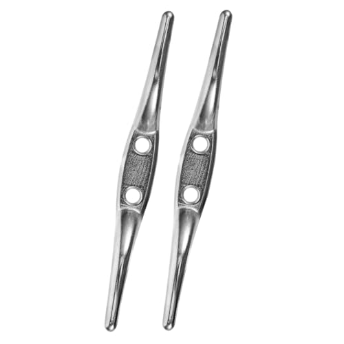 HIAKDOFT 2 Stück Edelstahl Fahnenmast Klemme Teilig Flaggenklampe Seilklemme Haken zur Befestigung von Fahnenmast und Flaggenleine Einfache Werkzeugfreie Anbringung Langlebiger von HIAKDOFT